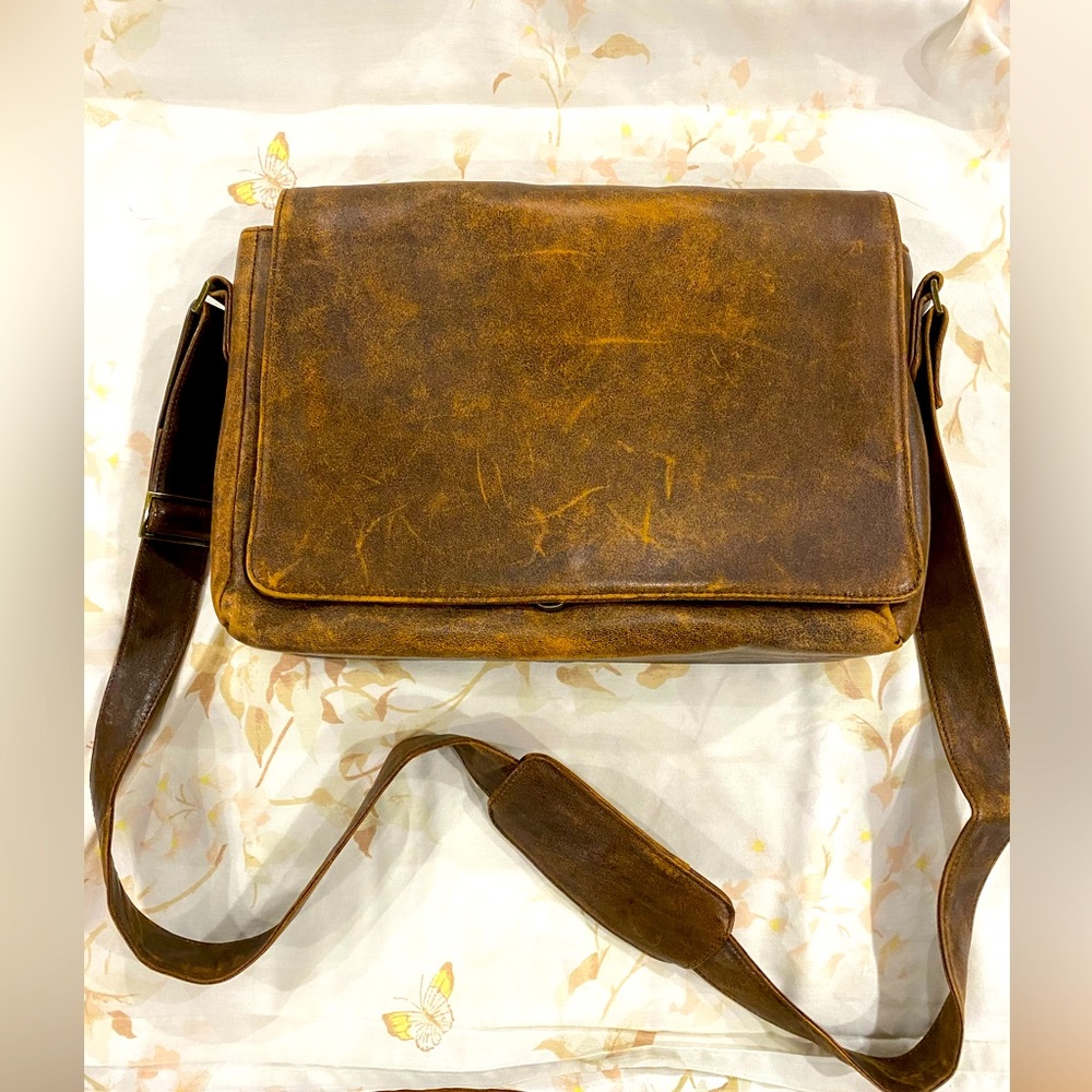 81st Aero Squadron Air Commander's Crossbody Lambskin Mission Bag